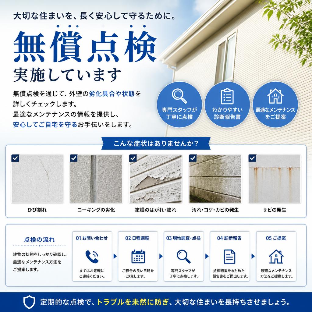 無料点検で得られる安心