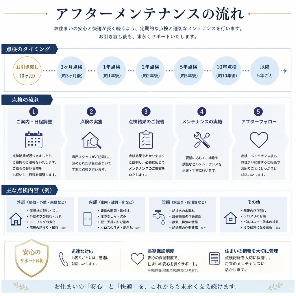 アフターケアの流れ