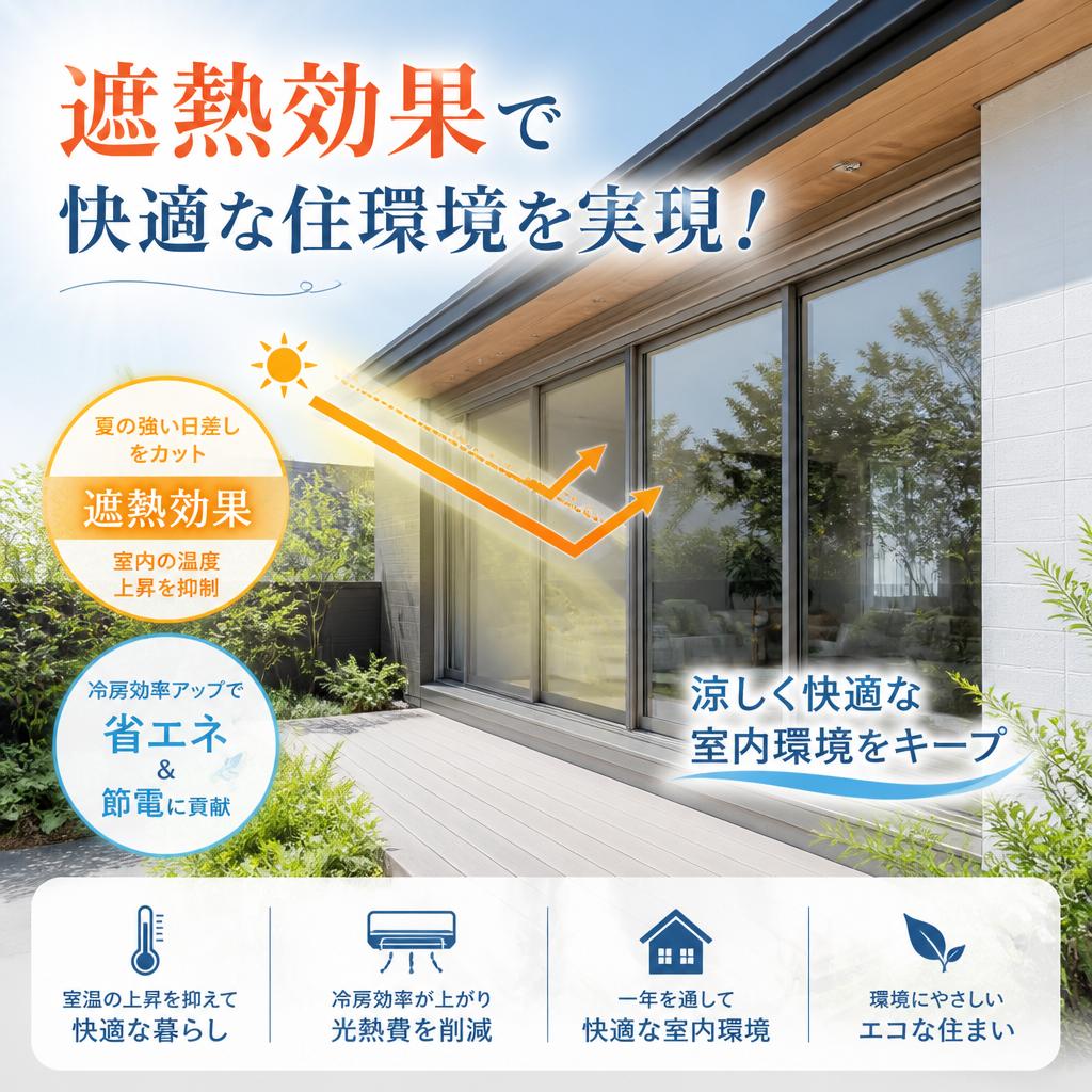 遮熱効果で快適な住環境を実現！