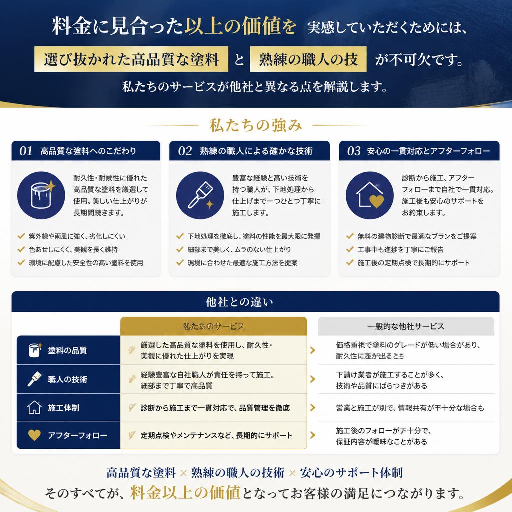 料金以上の価値を提供する理由