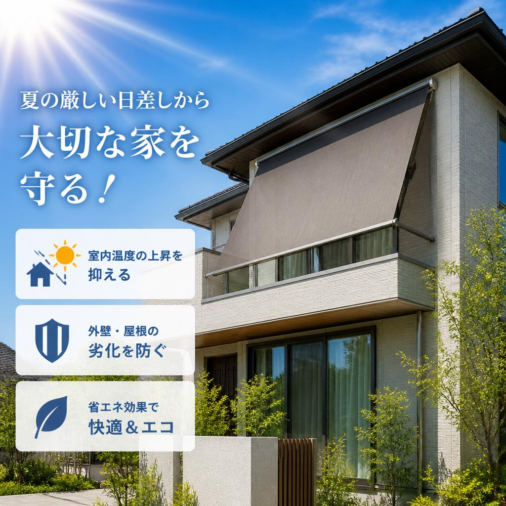 夏の厳しい日差しから大切な家を守る！