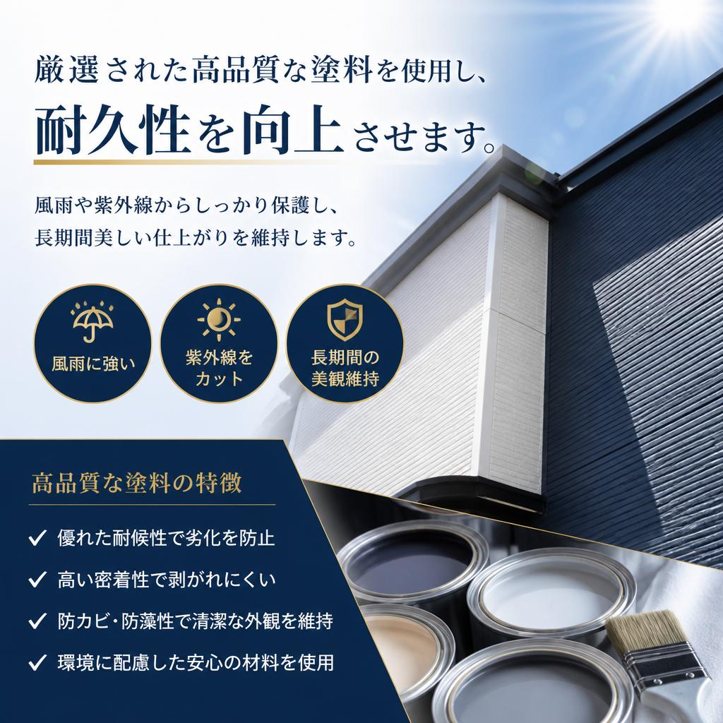 2. 高耐久性の外壁塗装