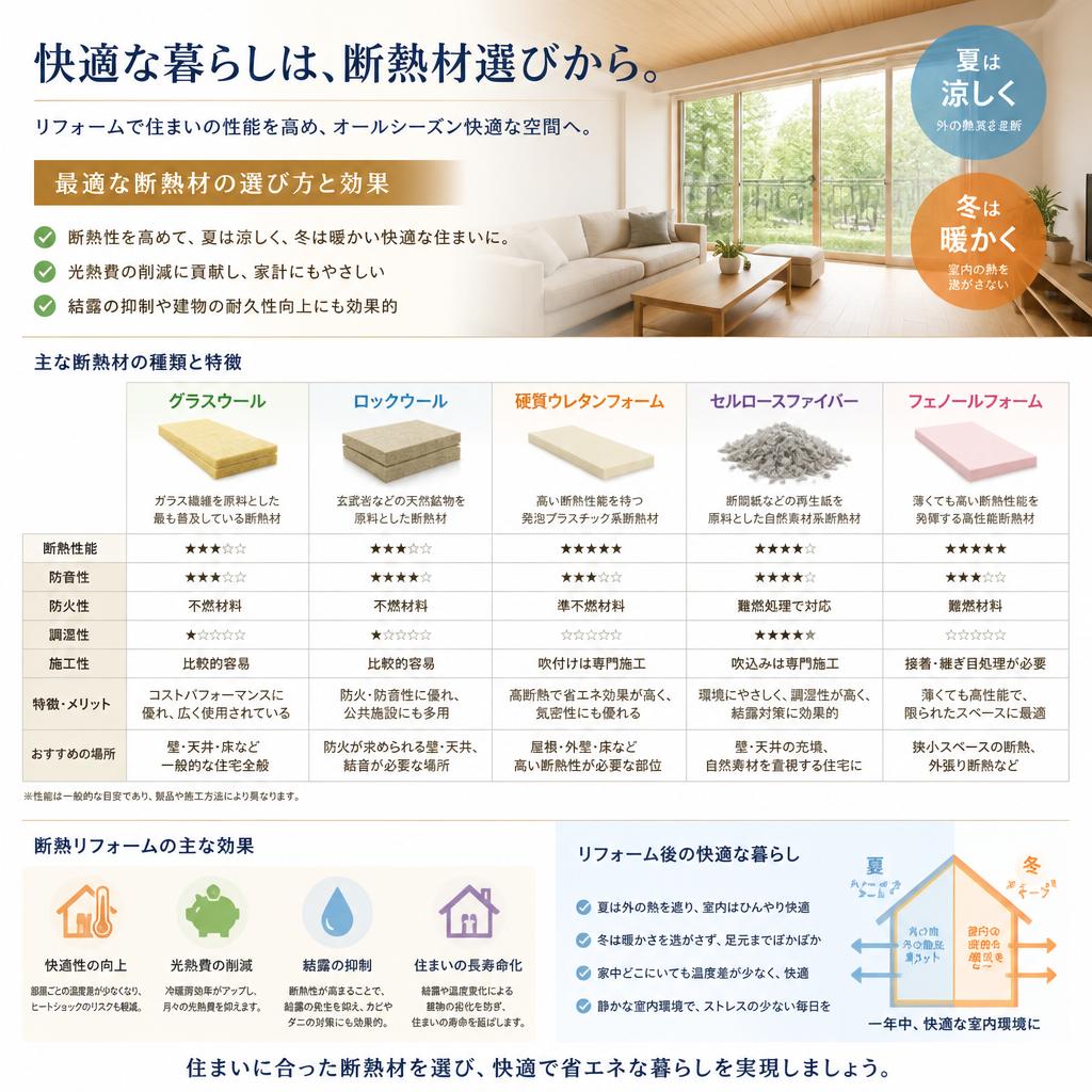 5. 断熱材選びがもたらす快適な住環境