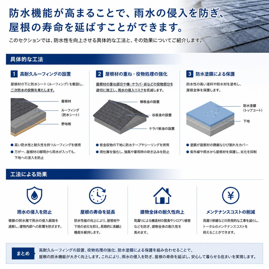 最適な防水工事について
