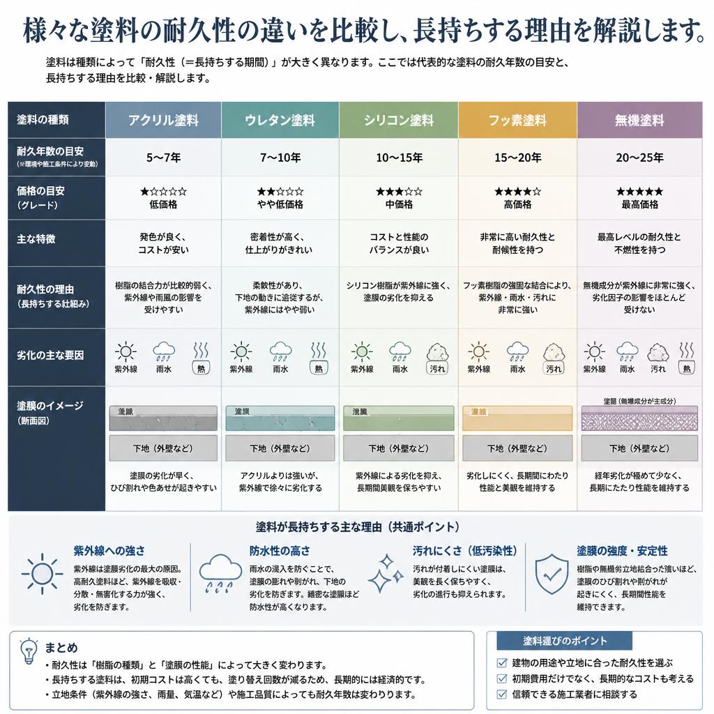 4. 耐久性の比較