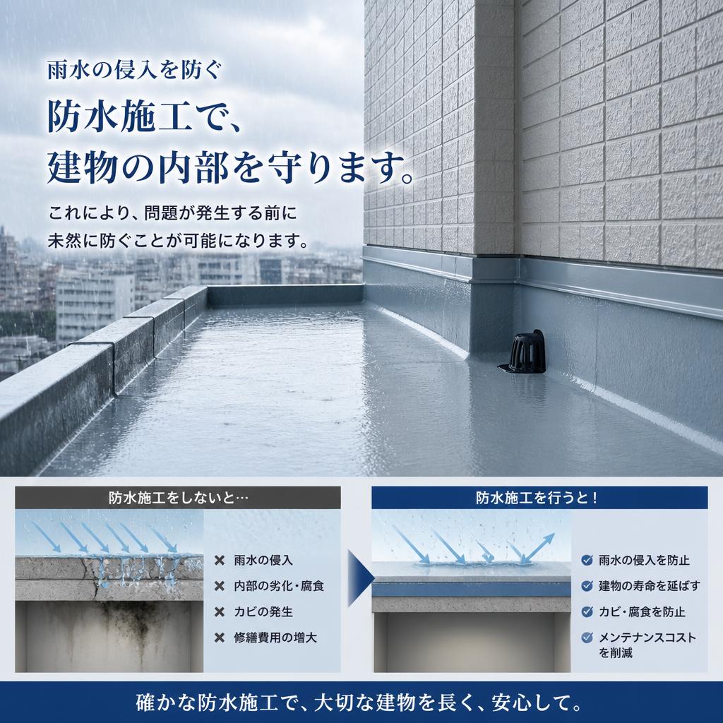 2. 防水施工による安心の住まい