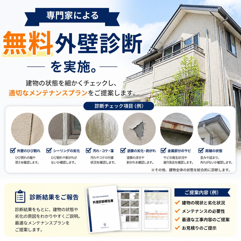5. 無料外壁診断で最適提案