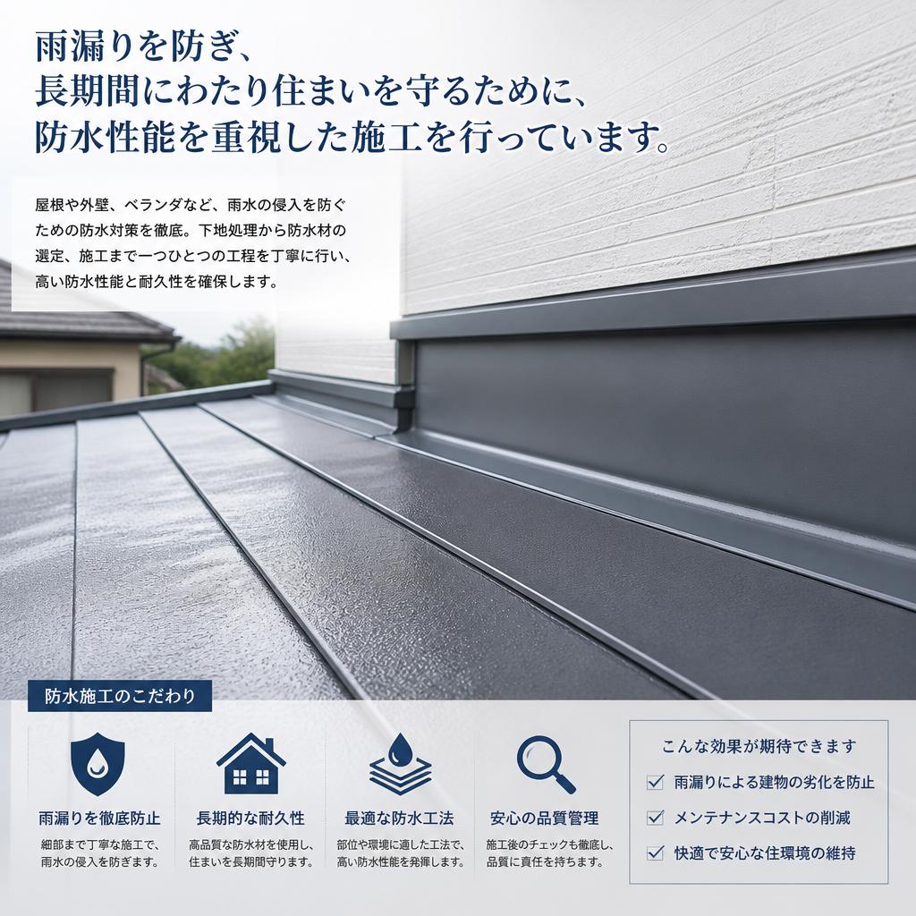 防水加工で安心を実現