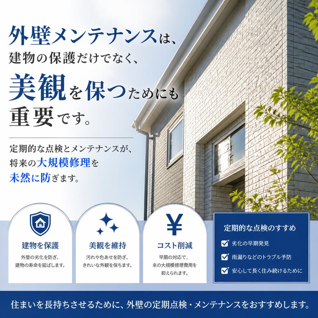 専門的な外壁メンテナンスの重要性