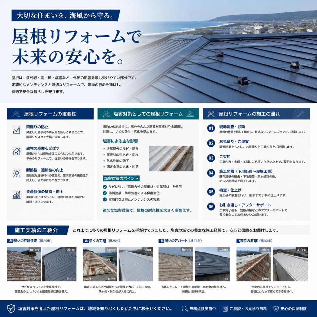 屋根リフォームで家を守る
