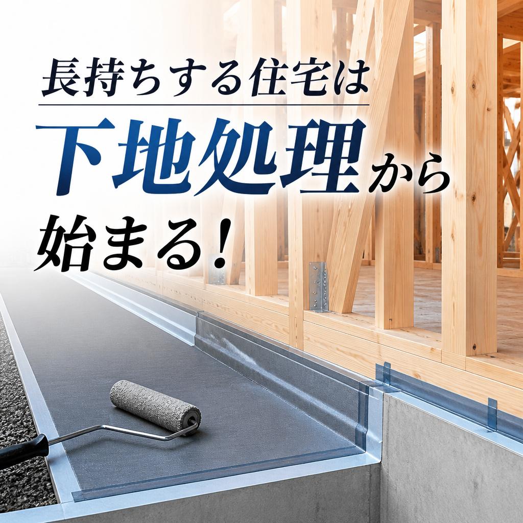 長持ちする住宅は下地処理から始まる！