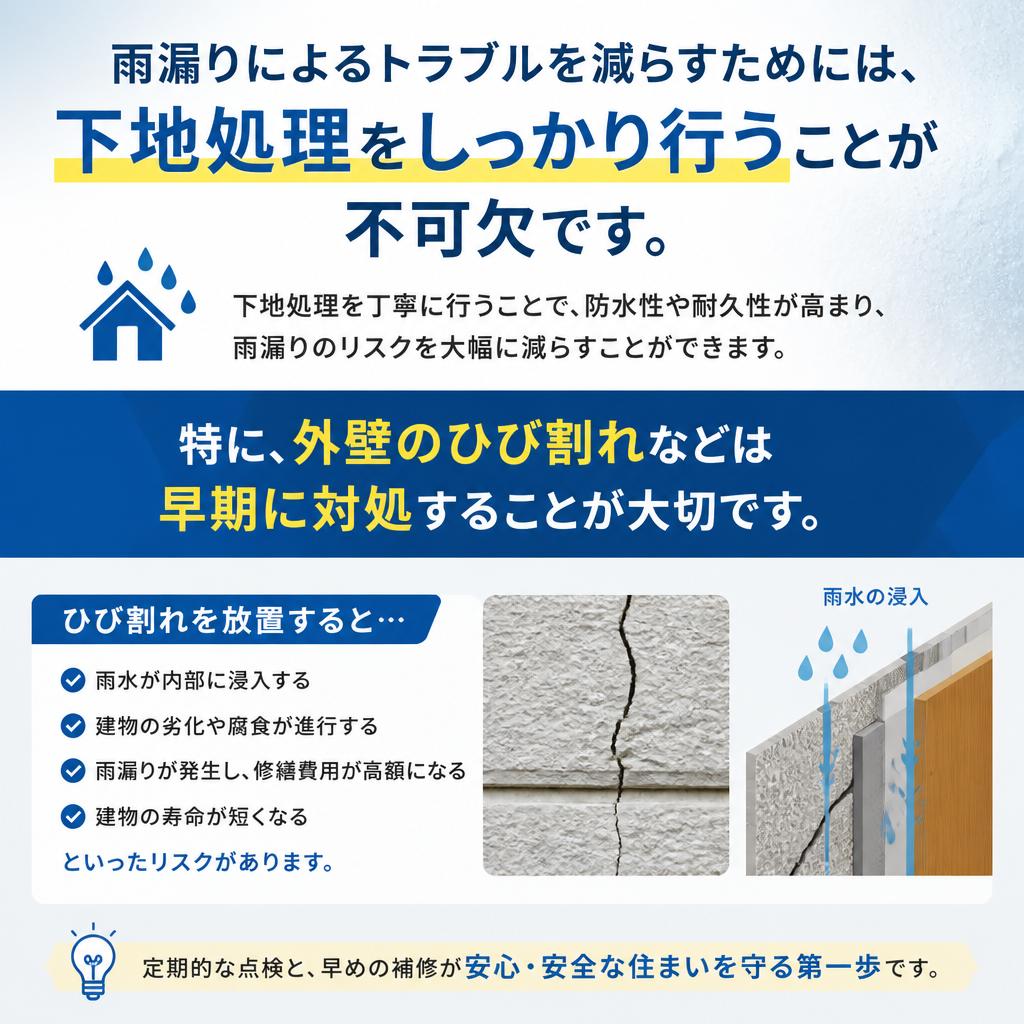 4. 雨漏り対策としての下地処理