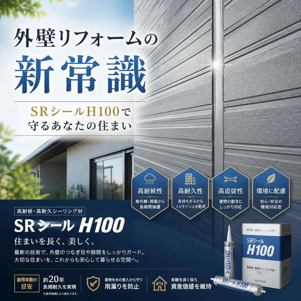 外壁リフォームの新常識：SRシールH100で守るあなたの住まい