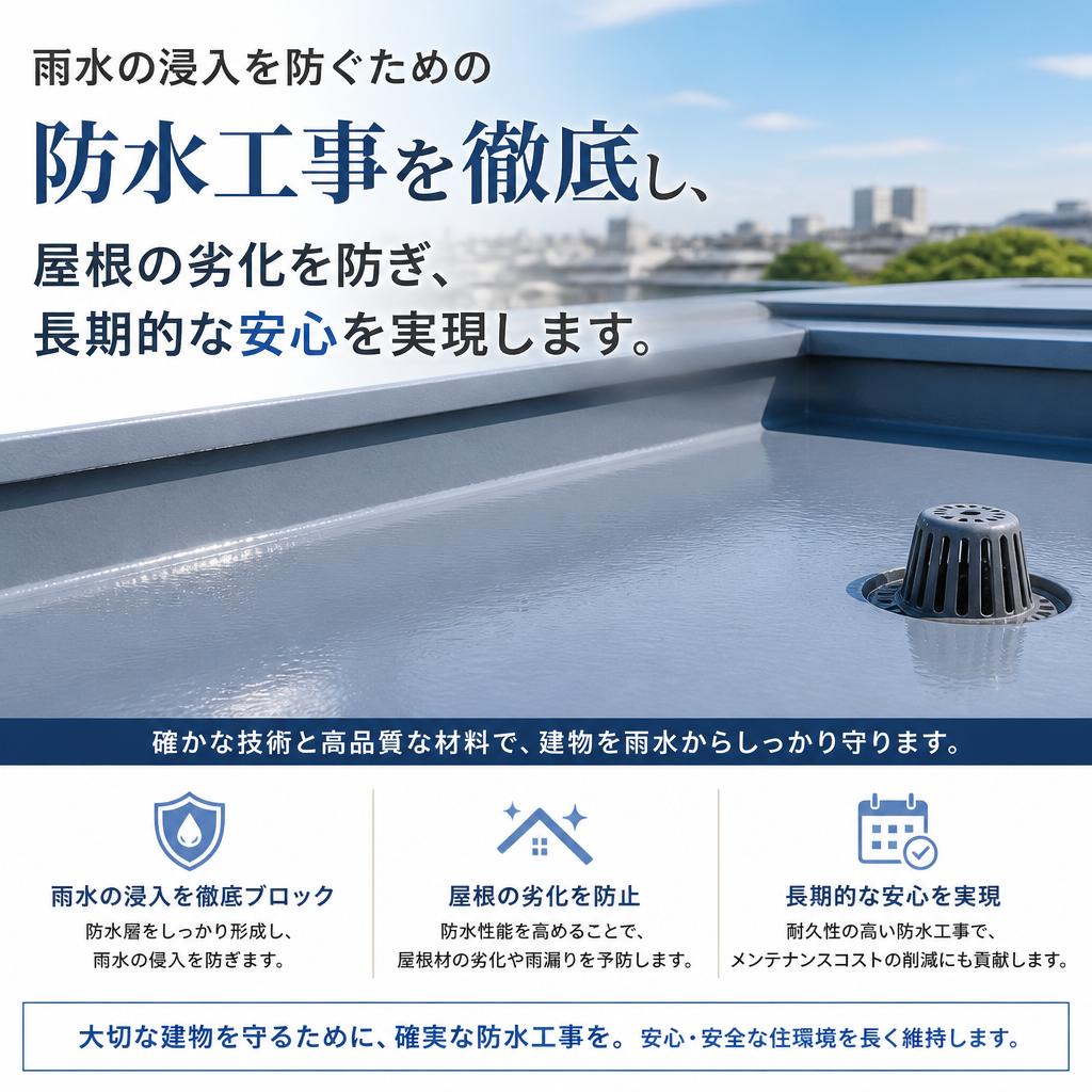徹底した防水工事