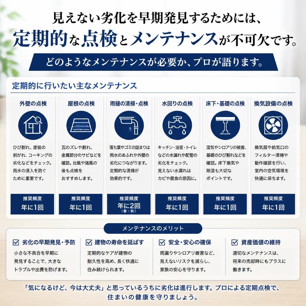 定期的な建物メンテナンスがカギ