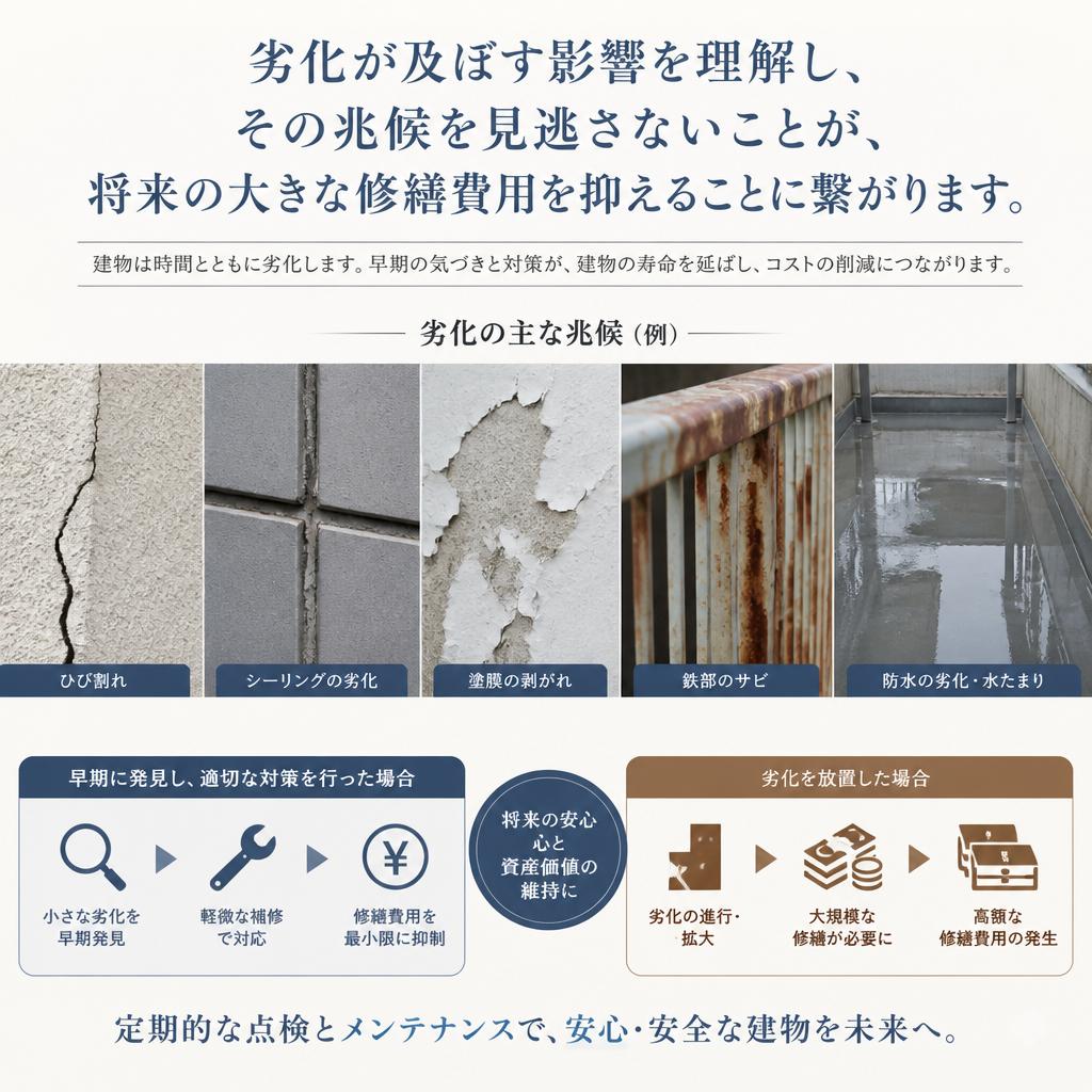 劣化の影響とその対策