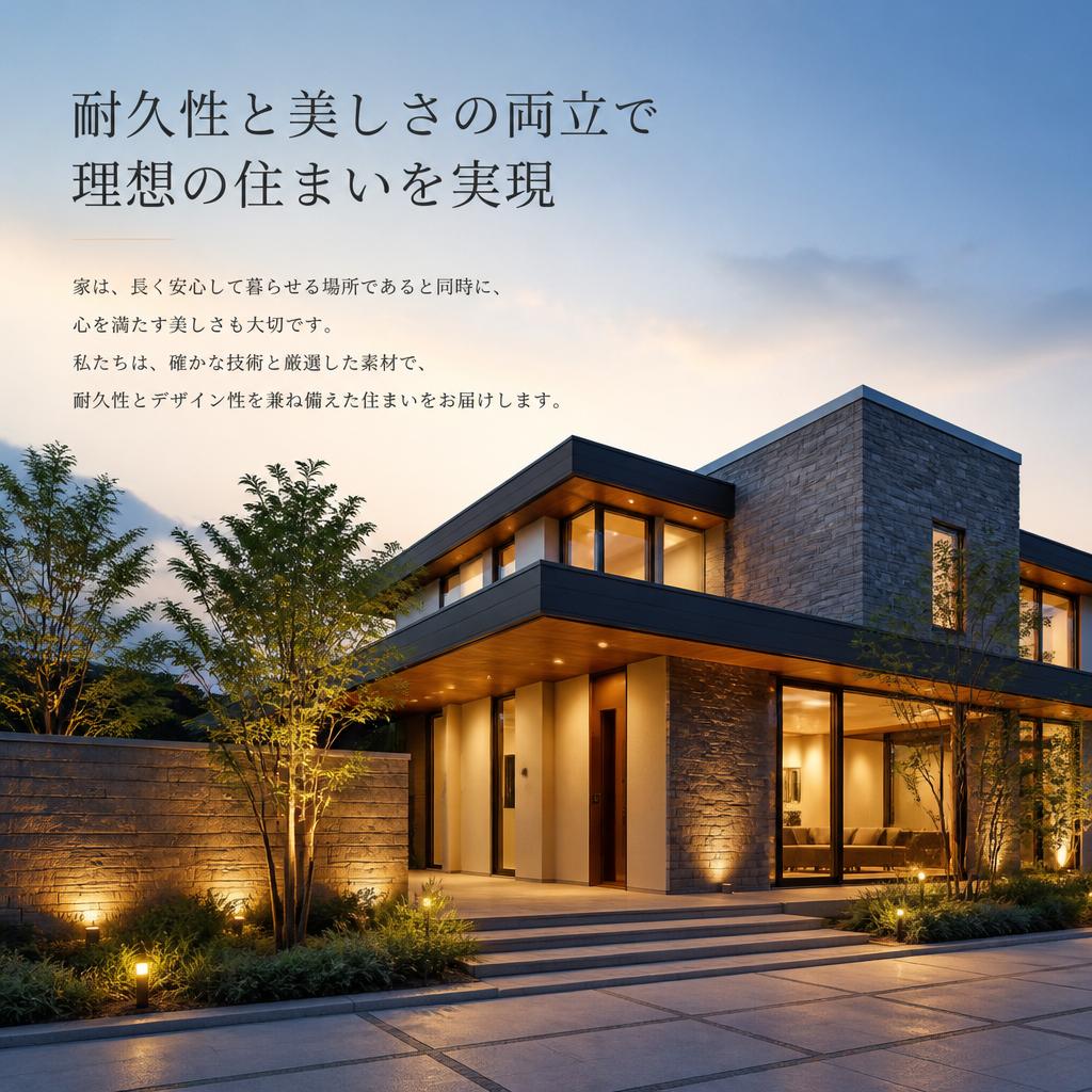 耐久性と美しさの両立で理想の住まいを実現