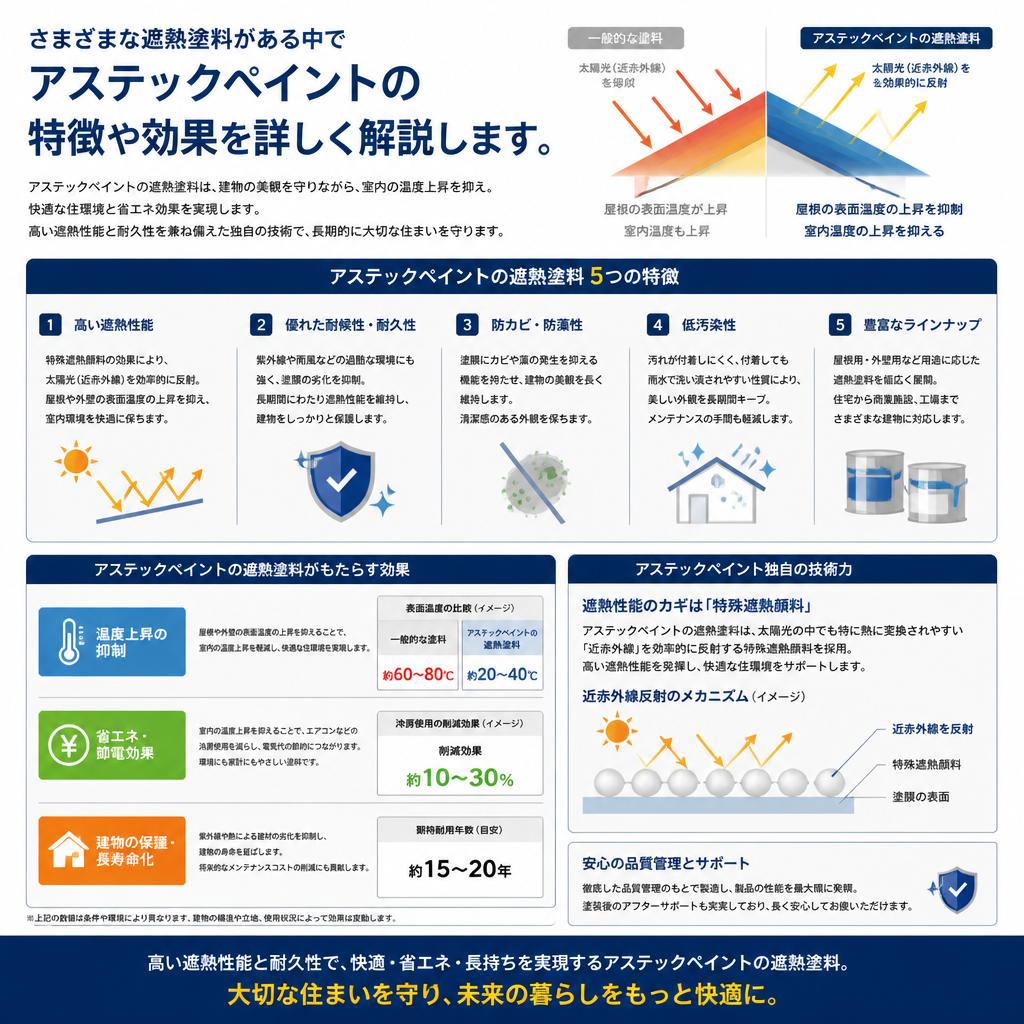 アステックペイントの遮熱効果とは？