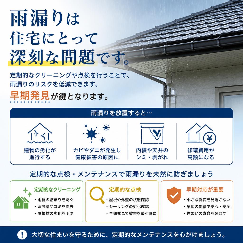 雨漏り対策の重要性