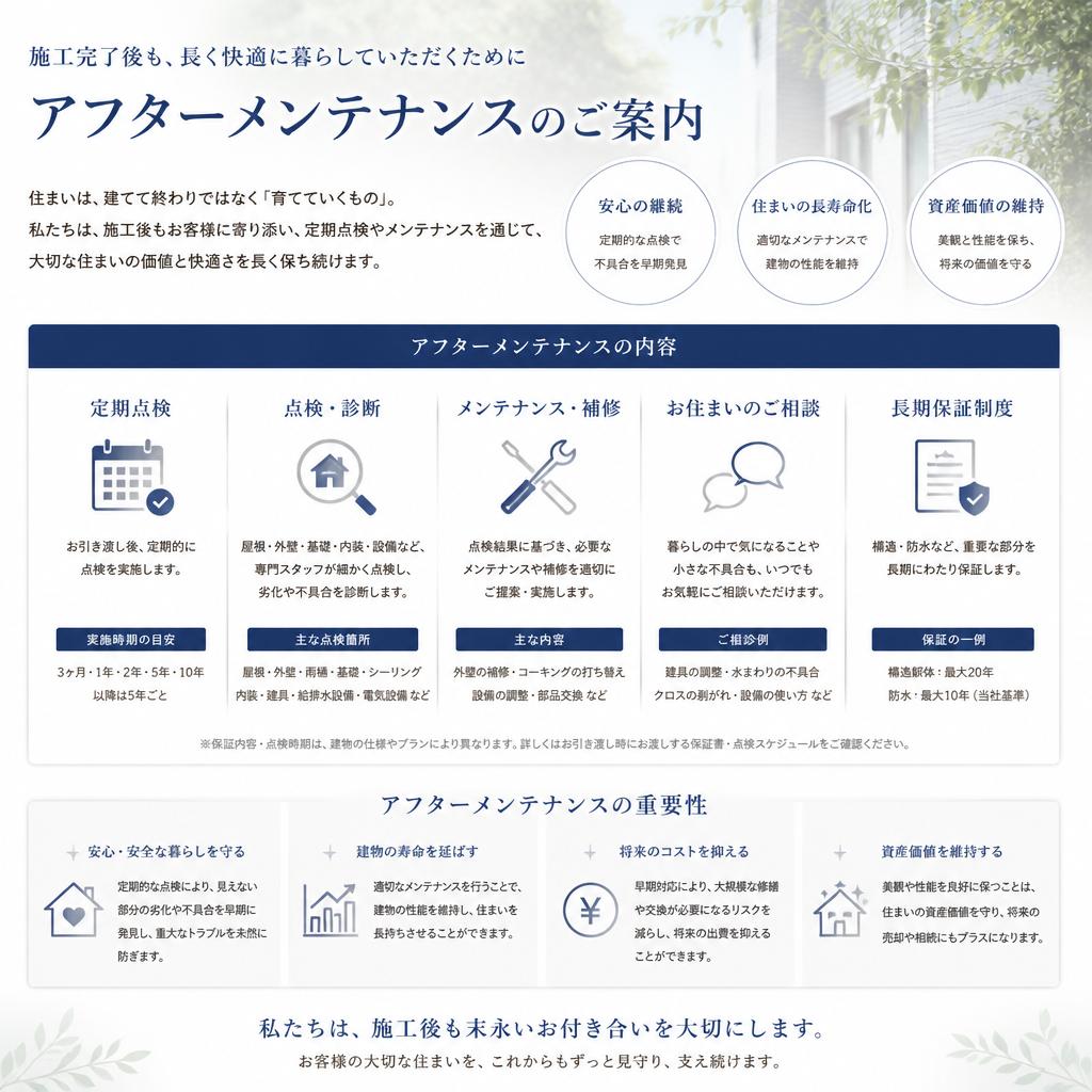 5. アフターフォローで安心を提供