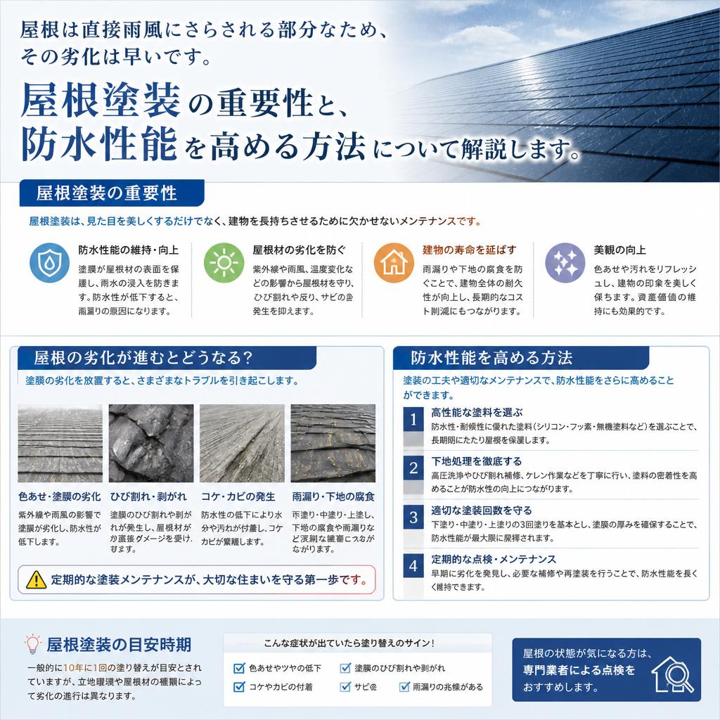 屋根塗装の必要性と効果