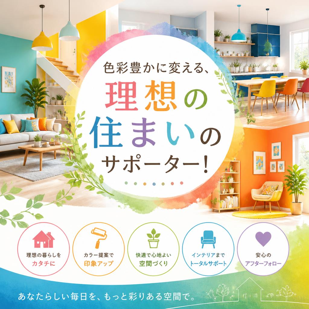 色彩豊かに変える、理想の住まいのサポーター！