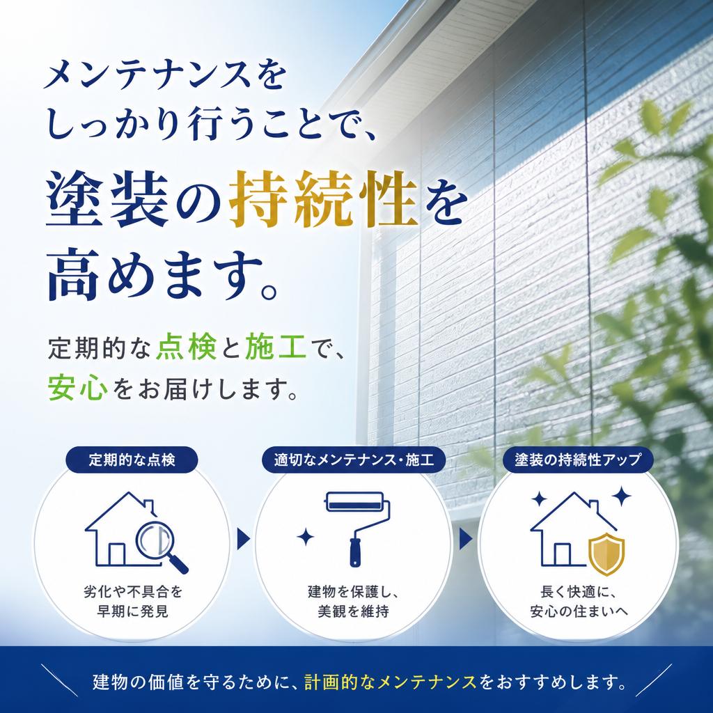 メンテナンスの定期的な必要性