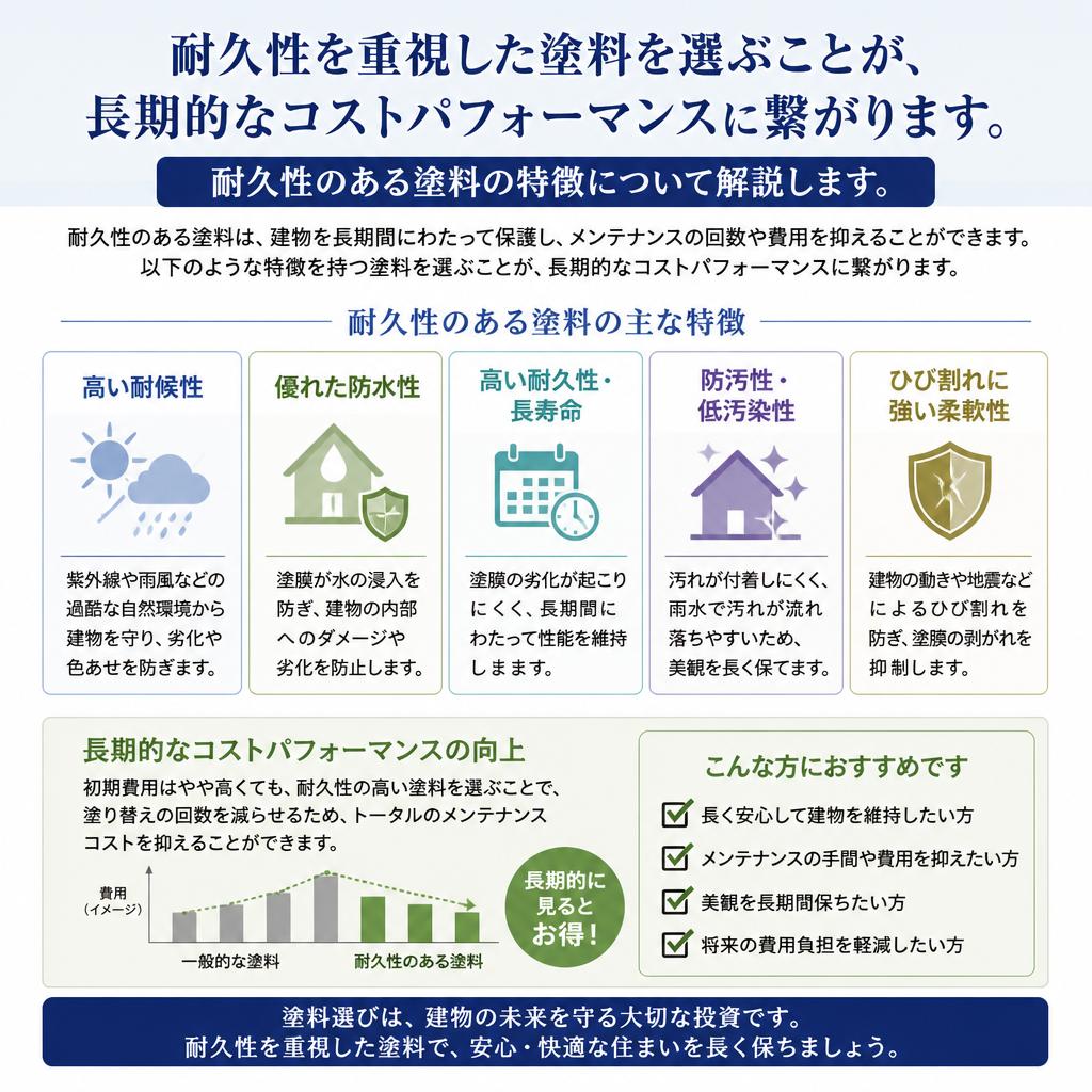 4. 耐久性の向上と塗料選択