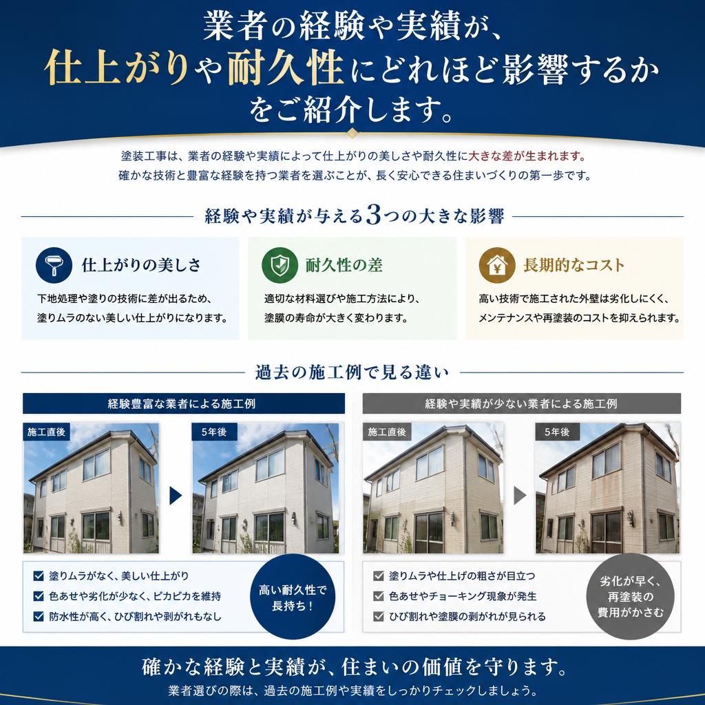 2. 経験が物を言う！実績をチェックしよう