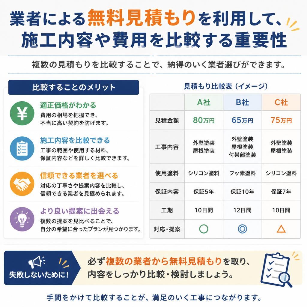 4. 無料見積もりは必ず活用しよう