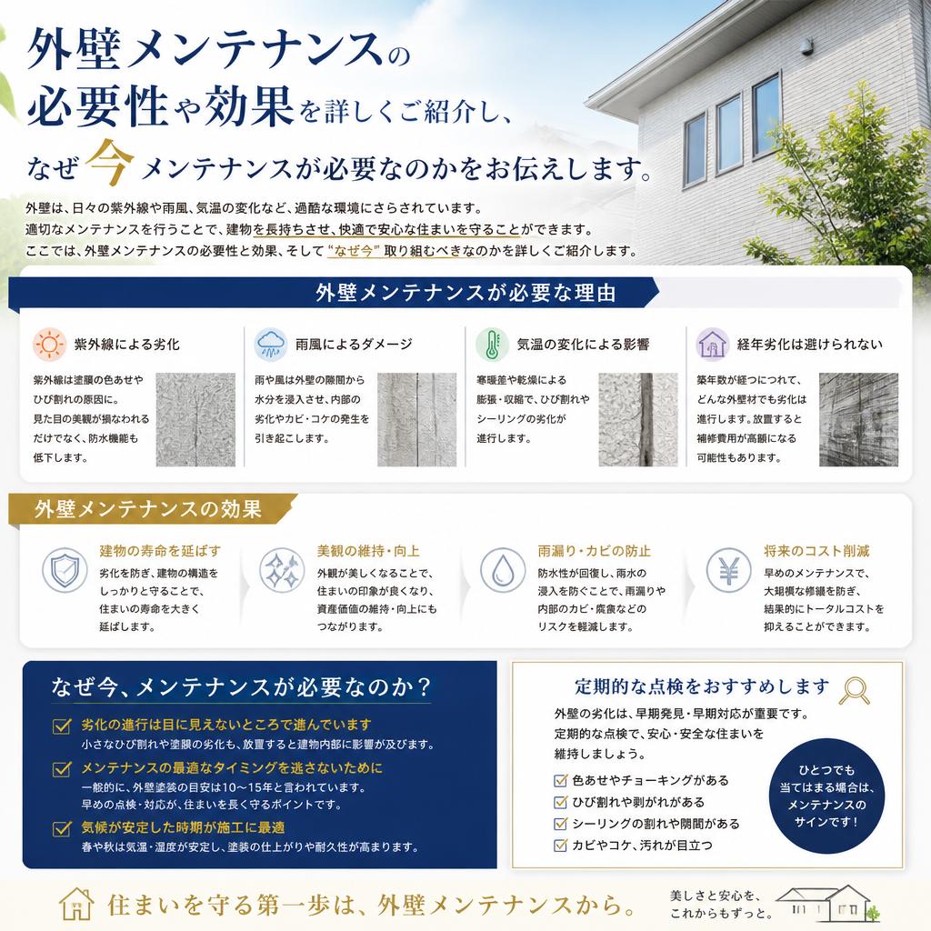 2. 外壁メンテナンスの重要性