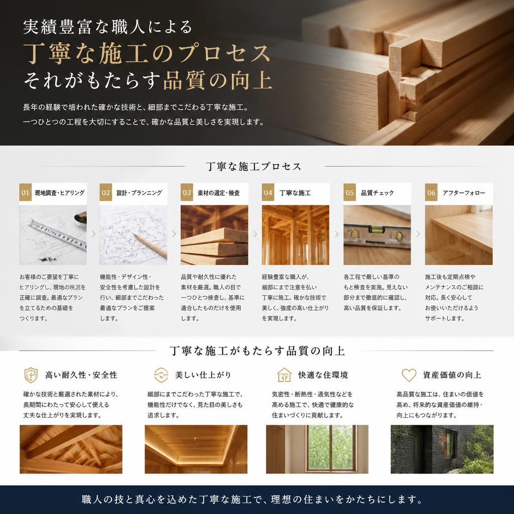 4. 丁寧な施工による確かな品質