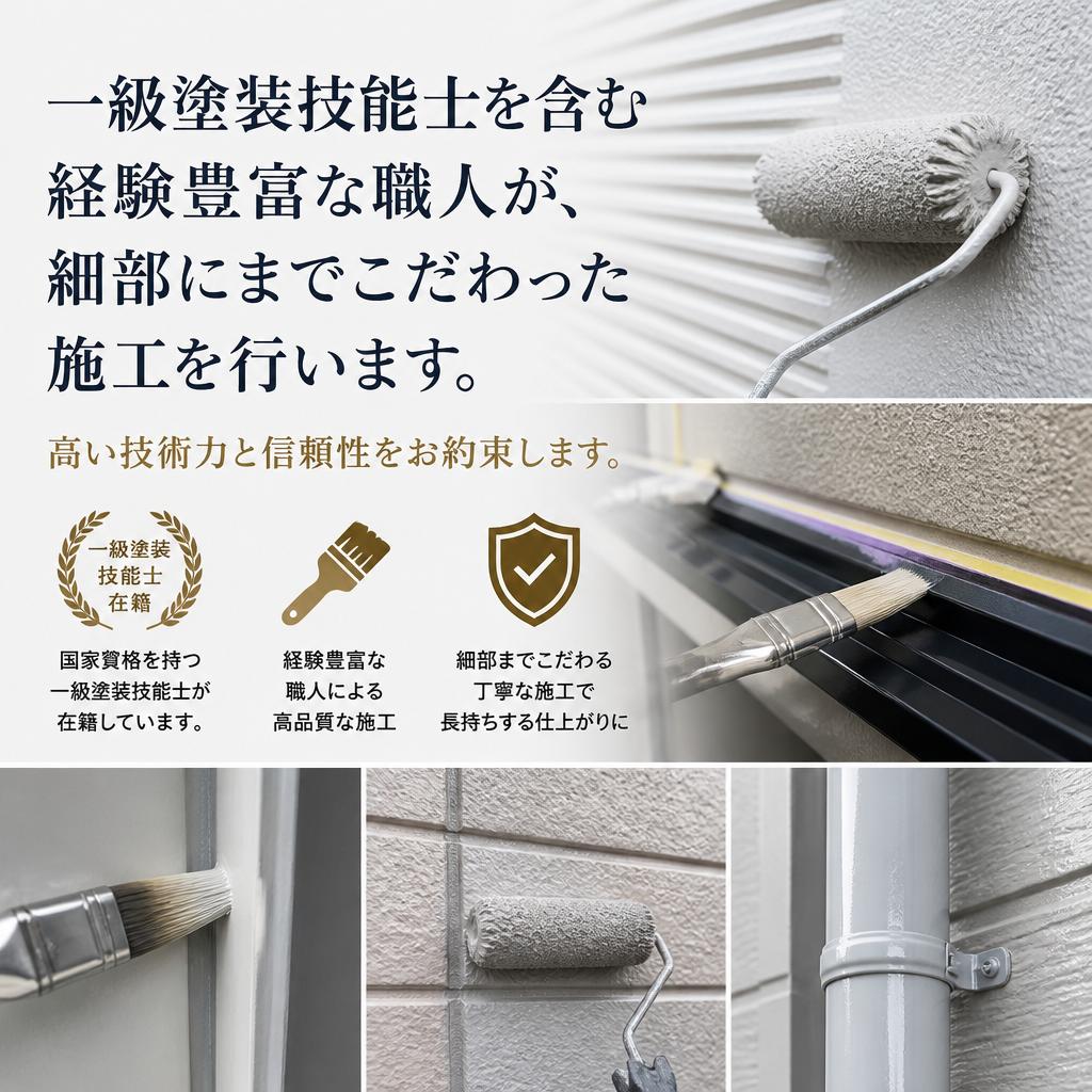 専門職人による高品質な施工