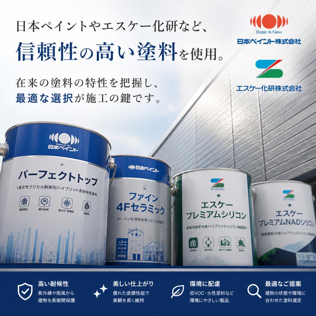 厳選された塗料の選び方