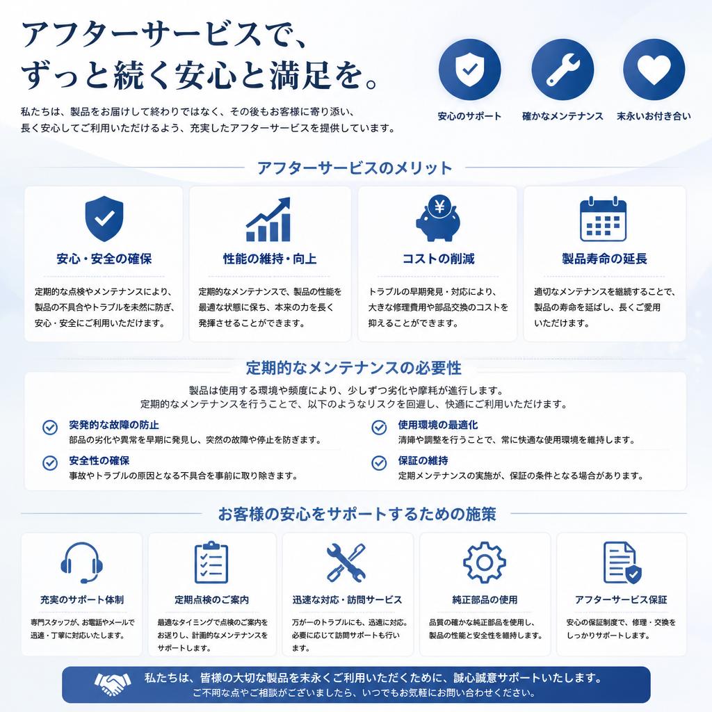アフターサービスの重要性