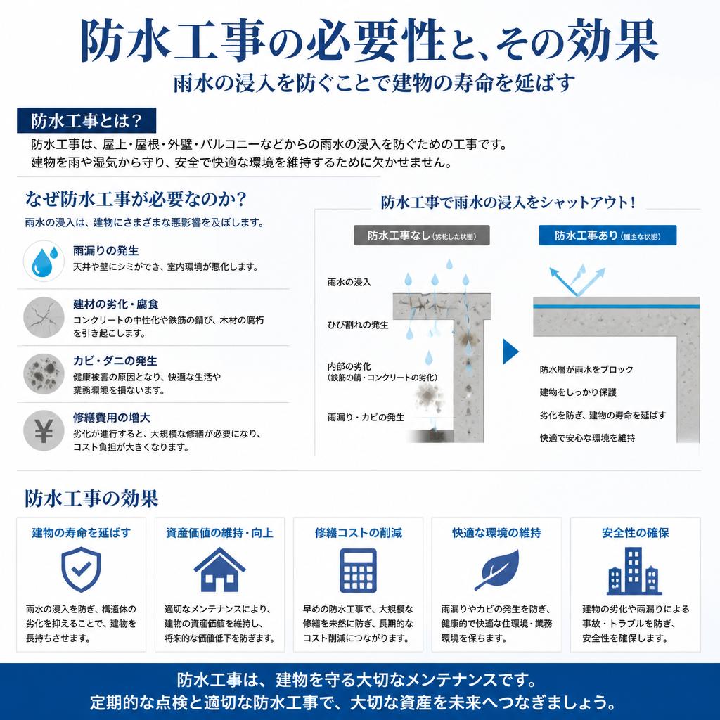 防水工事の重要性