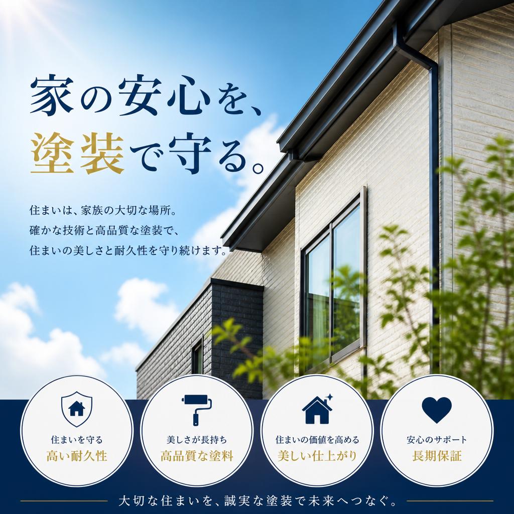 家の安心を、塗装で守る。