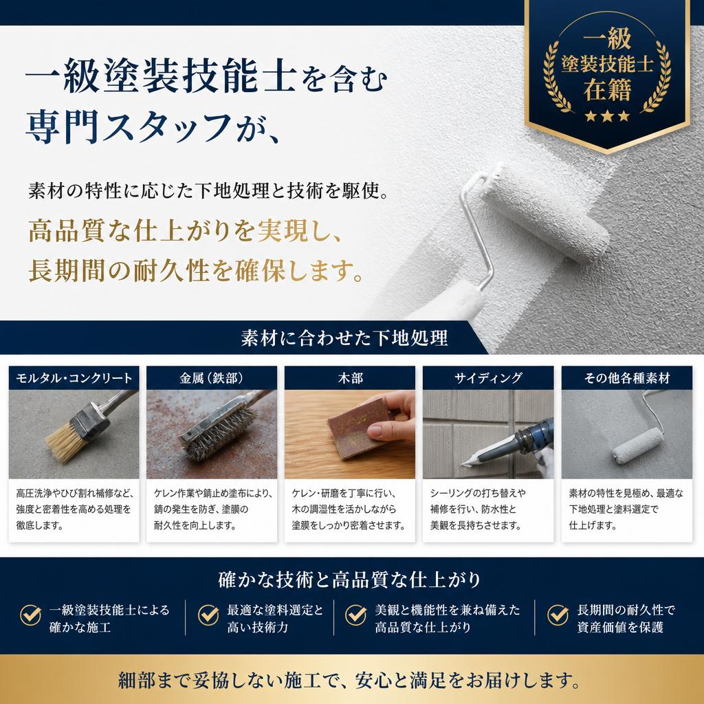 私たちの特別な施工技術