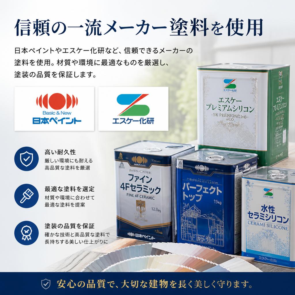 使用する塗料のこだわり