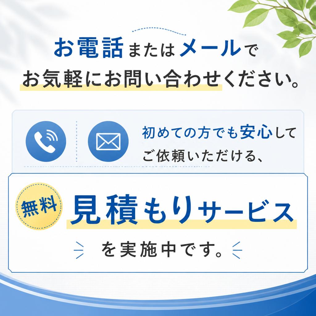 今すぐ無料見積もりへ