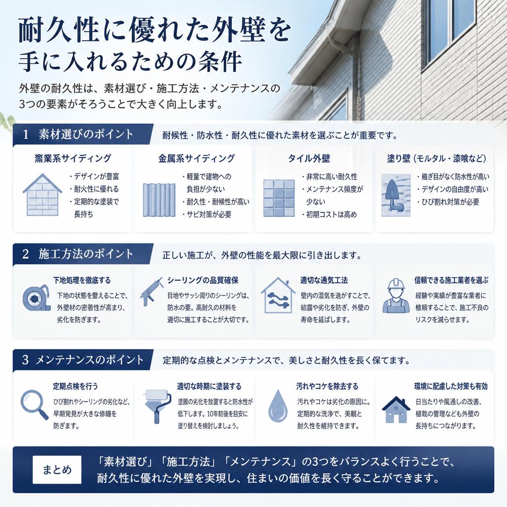 長持ちする外壁とは？