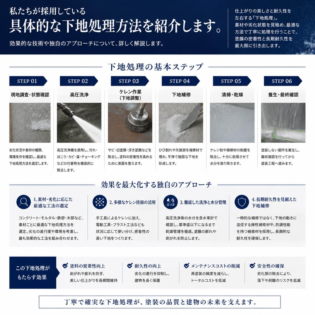 成功する下地処理方法