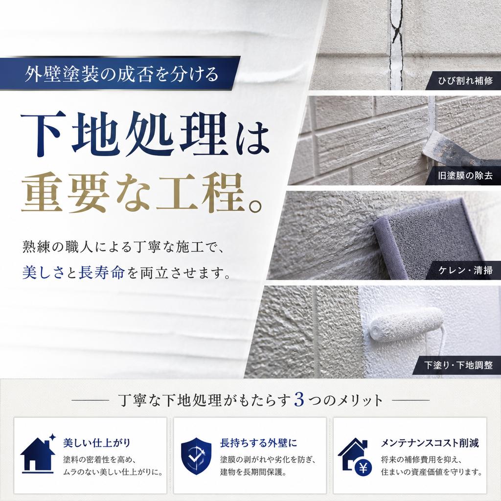 長持ちの秘密—丁寧な下地処理