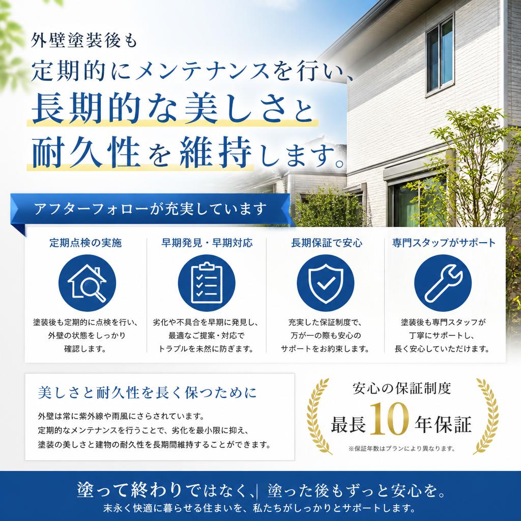 アフターメンテナンスの重要性