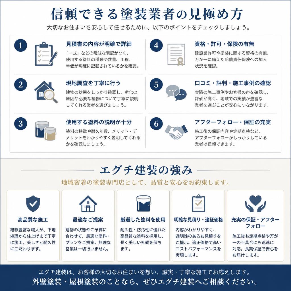 2. 塗装業者選びのポイント