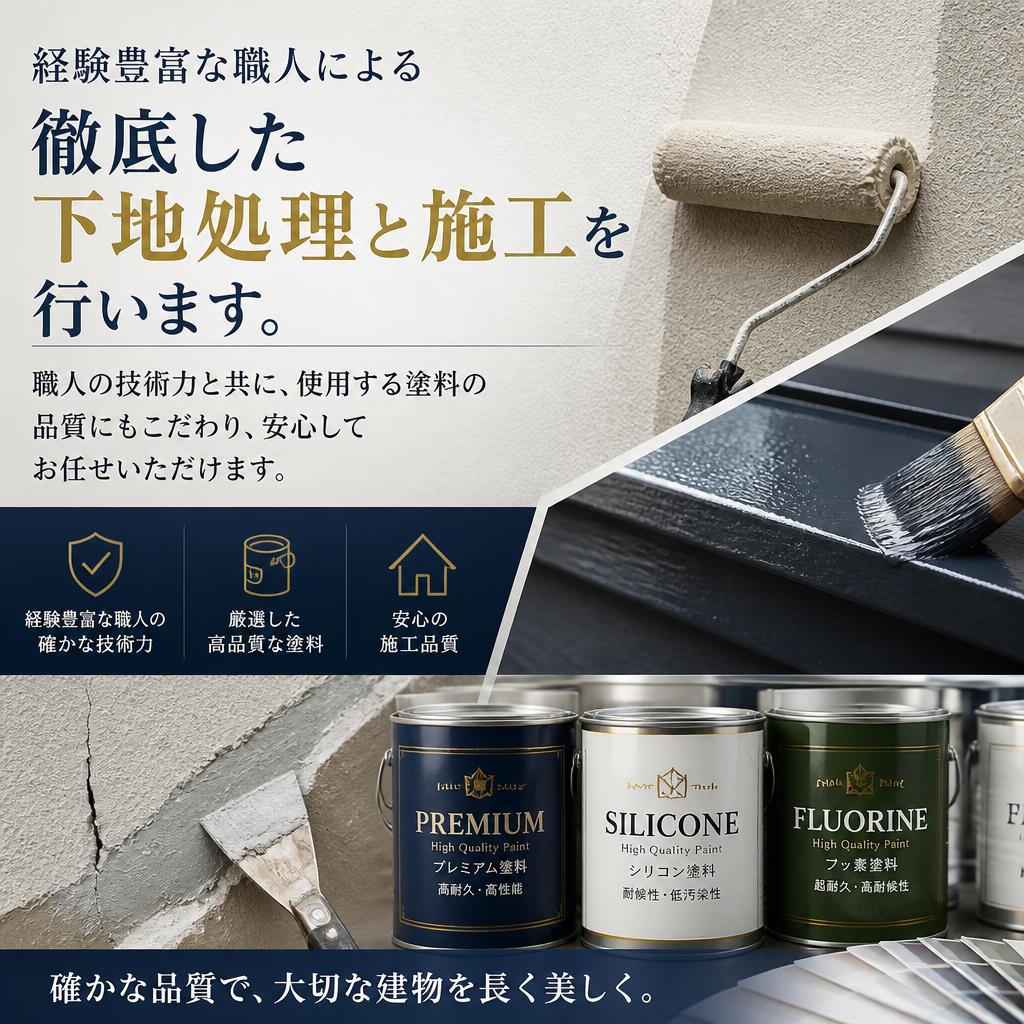 不安を解消する丁寧な施工