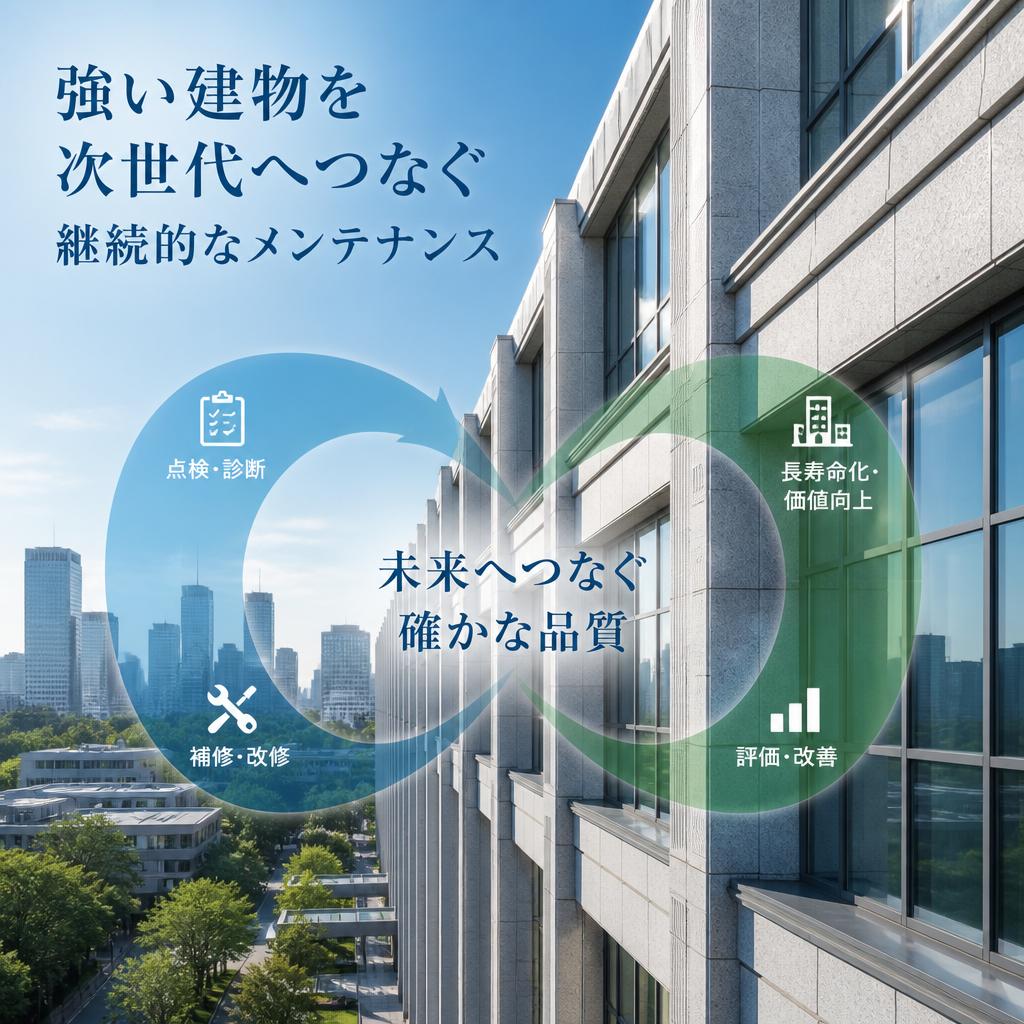 強い建物を次世代へつなぐ継続的なメンテナンス