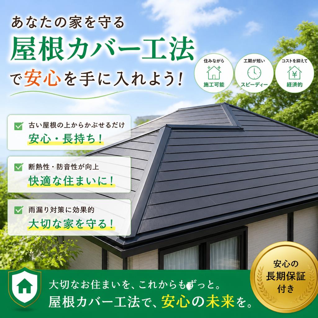 あなたの家を守る屋根カバー工法で安心を手に入れよう！