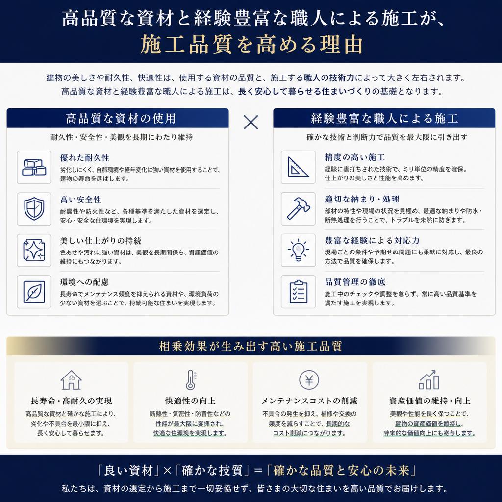 施工品質の重要性