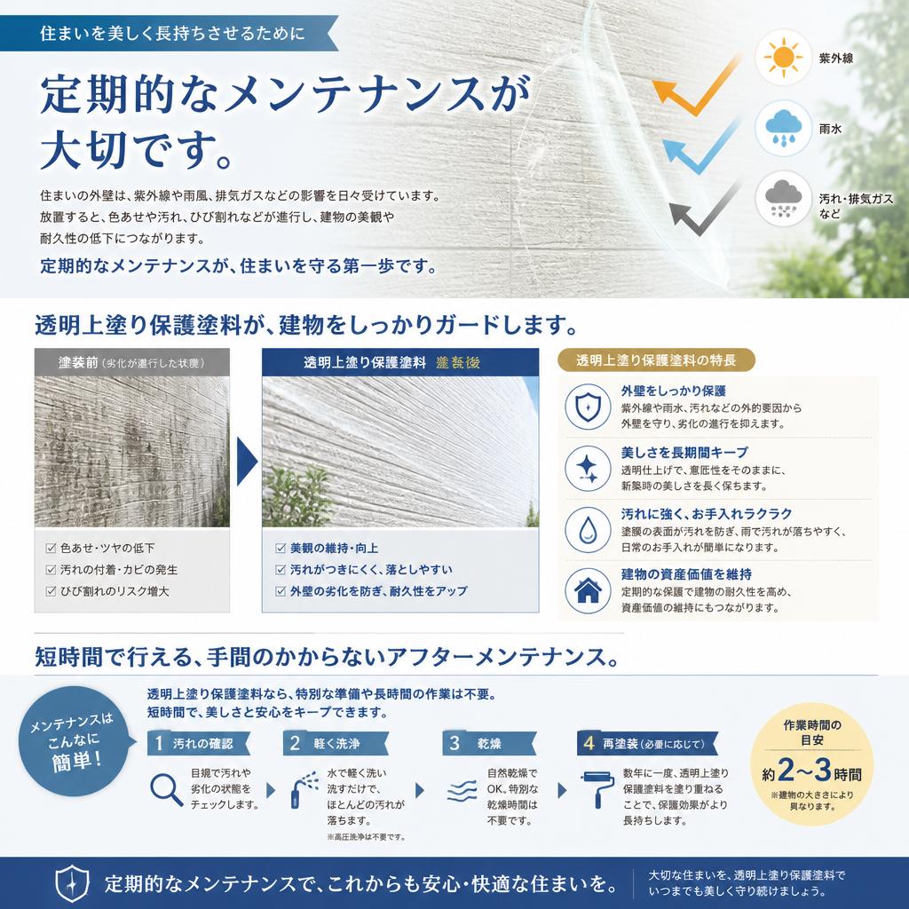 メンテナンスの重要性 - 長く美しさを保つために